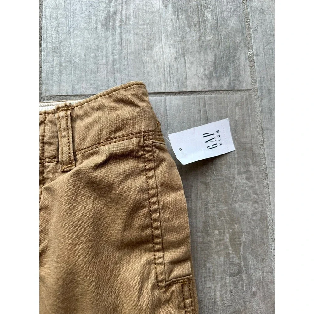 Gap Kid Toddler Boy Youth Cargo Shorts Khaki Tan Beige Casual Summer 6 Slim NEW